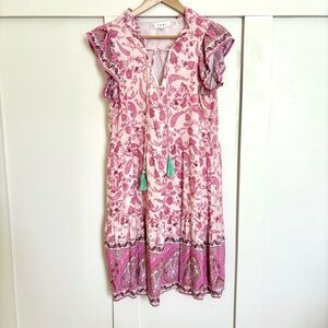 THML Pink & Green Dress